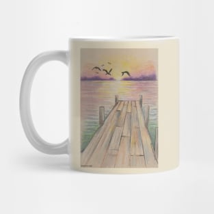 Sunset Pier Mug